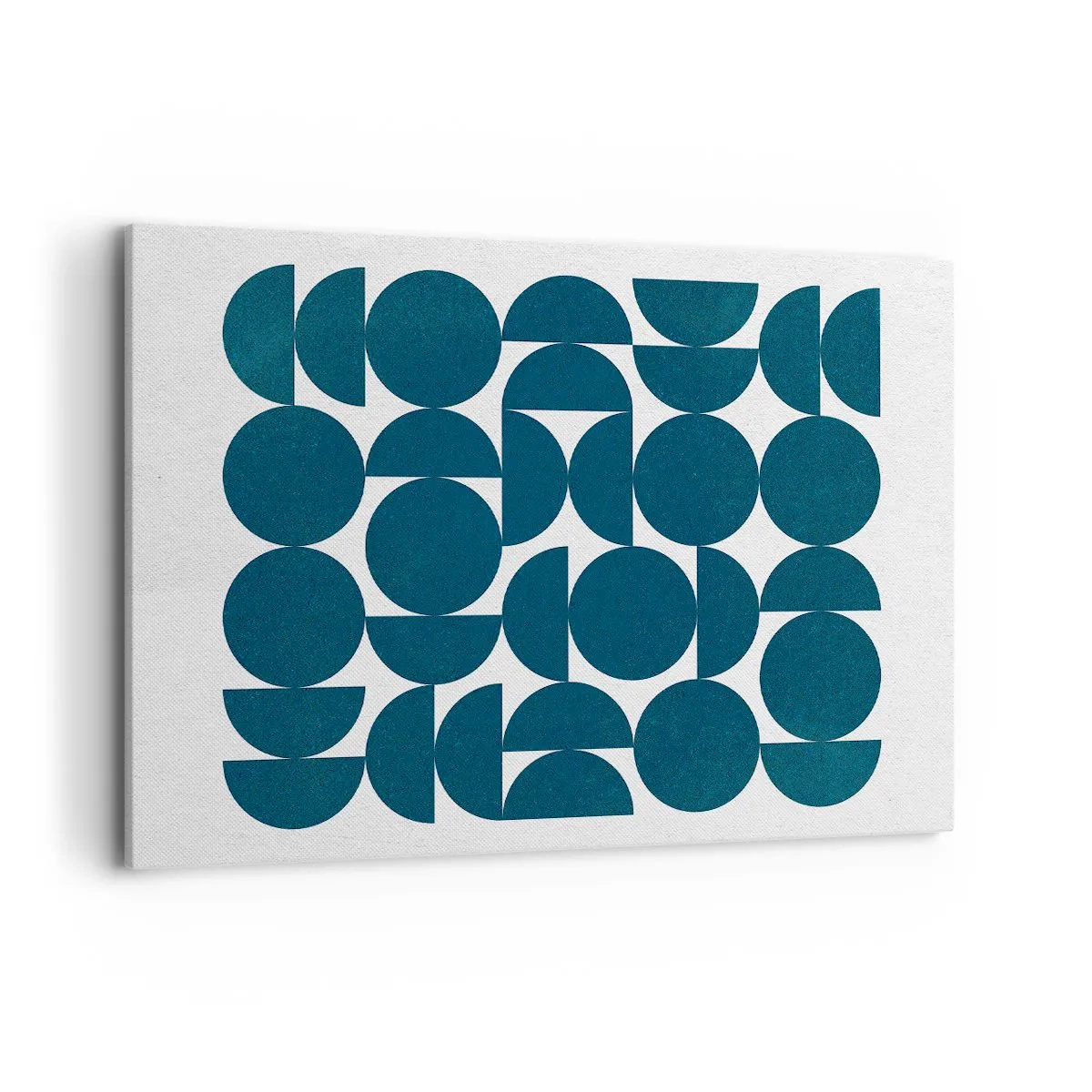 Schilderen op canvas - Cirkels en halfcirkels - 100x70 cm