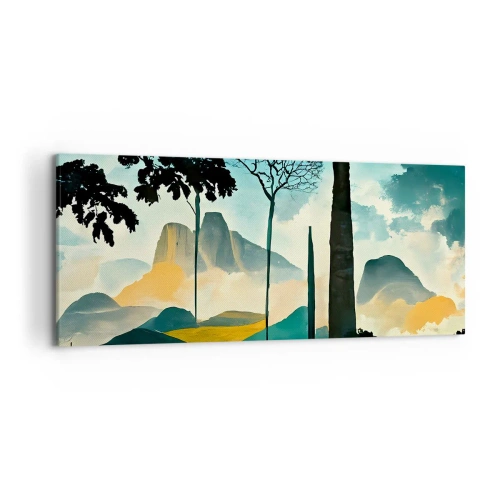 Schilderen op canvas - Nog hoger en hoger - 120x50 cm
