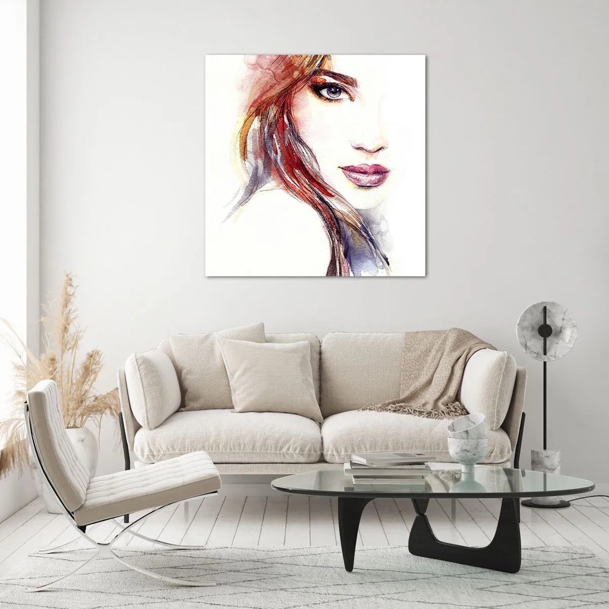 Schilderen op glas - Vademecum - volg mij - 60x60 cm