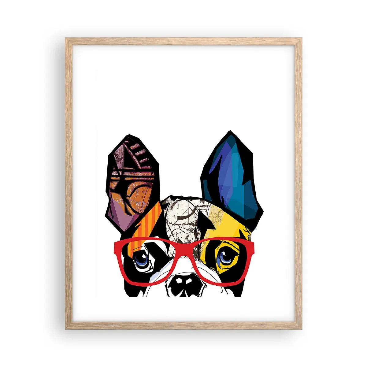 Een poster in een licht eiken lijst - intellectueel - 40x50 cm