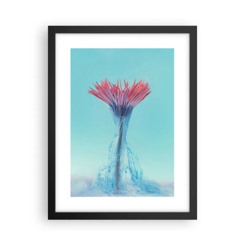 Poster in een zwarte lijst - In een verkwikkende omhelzing - 30x40 cm