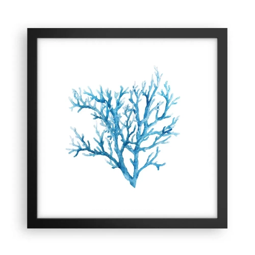Poster in een zwarte lijst - Nautische filigraan - 30x30 cm