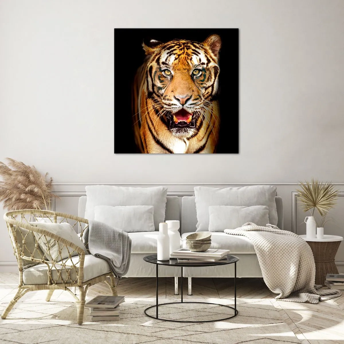 Schilderen op glas - Wildheid in het hart - 50x50 cm