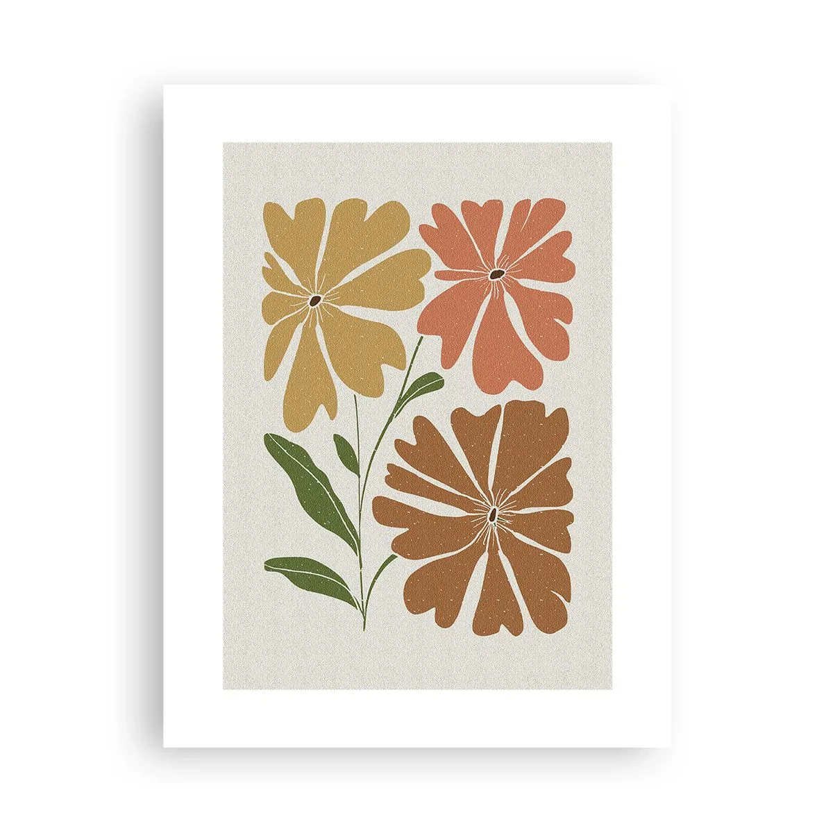 Poster - Natuur en geometrie - 30x40 cm