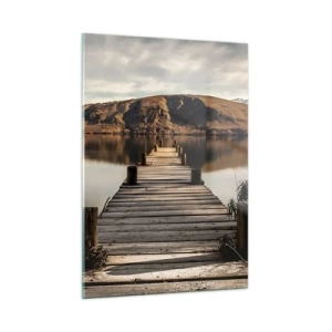 Schilderen op glas - Landschap in stilte - 50x70 cm