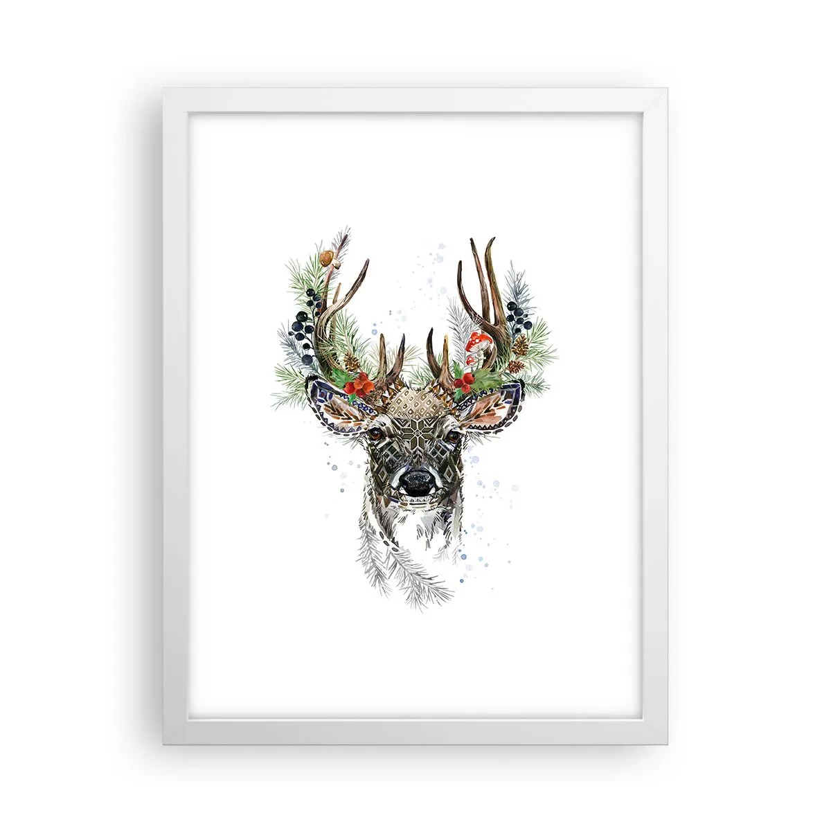 Poster in een witte lijst - In een feestelijk gewaad - 30x40 cm