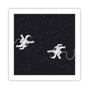 Poster - Kosmische dans - 50x50 cm