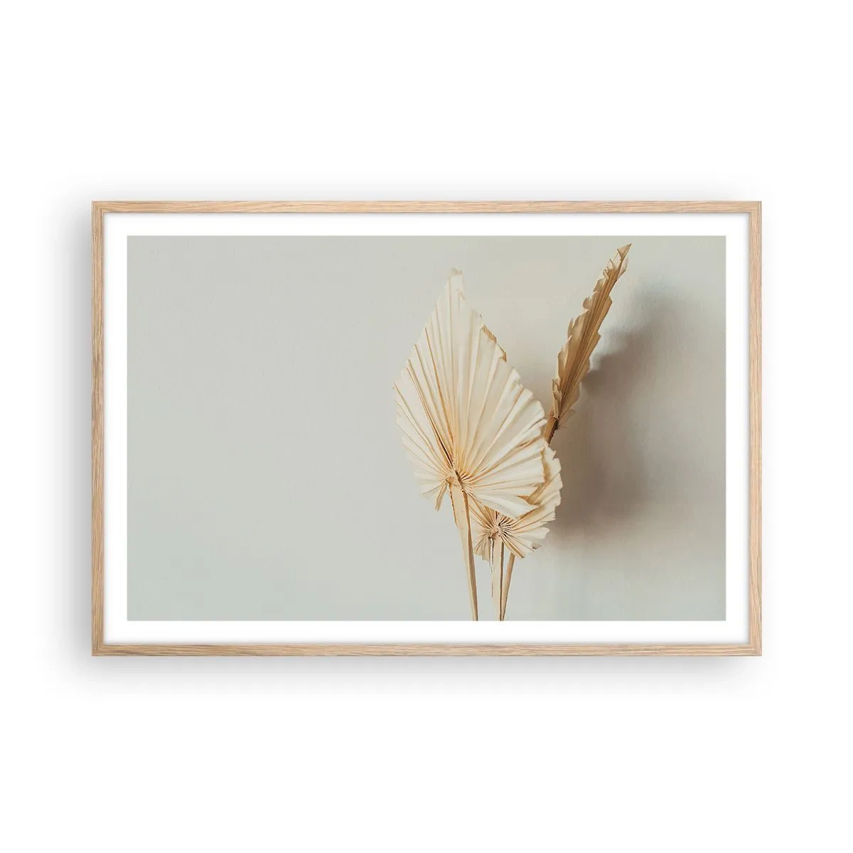 Een poster in een licht eiken lijst - Wanneer je verlichting nodig hebt - 91x61 cm