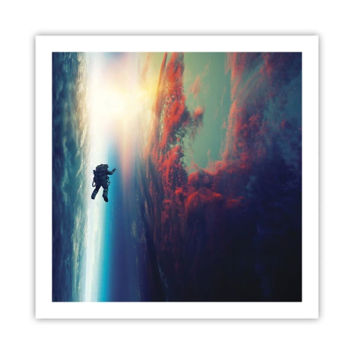 Poster - Ga het universum tegemoet - 60x60 cm