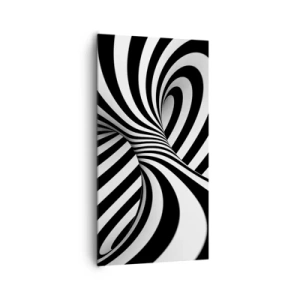 Schilderen op canvas - Compositie: dansende ruimte - 65x120 cm