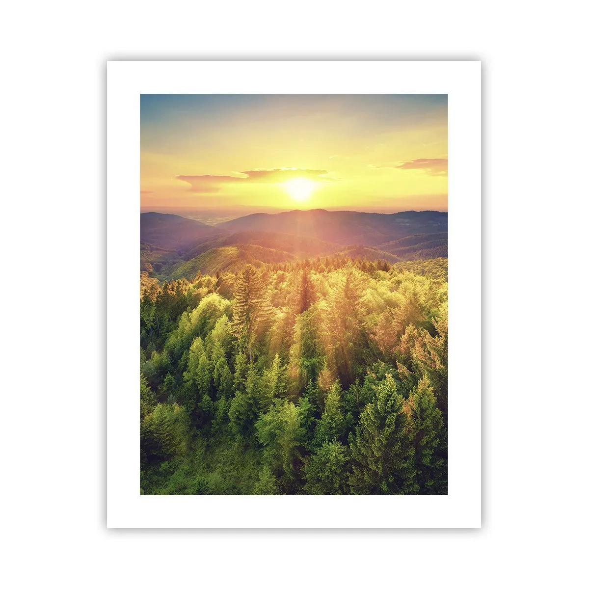 Poster - Hoekpunten en topjes - 40x50 cm