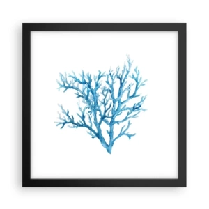 Poster in een zwarte lijst - Nautische filigraan - 30x30 cm