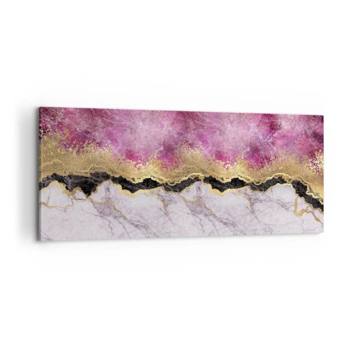 Schilderen op canvas - Op de grens - 100x40 cm