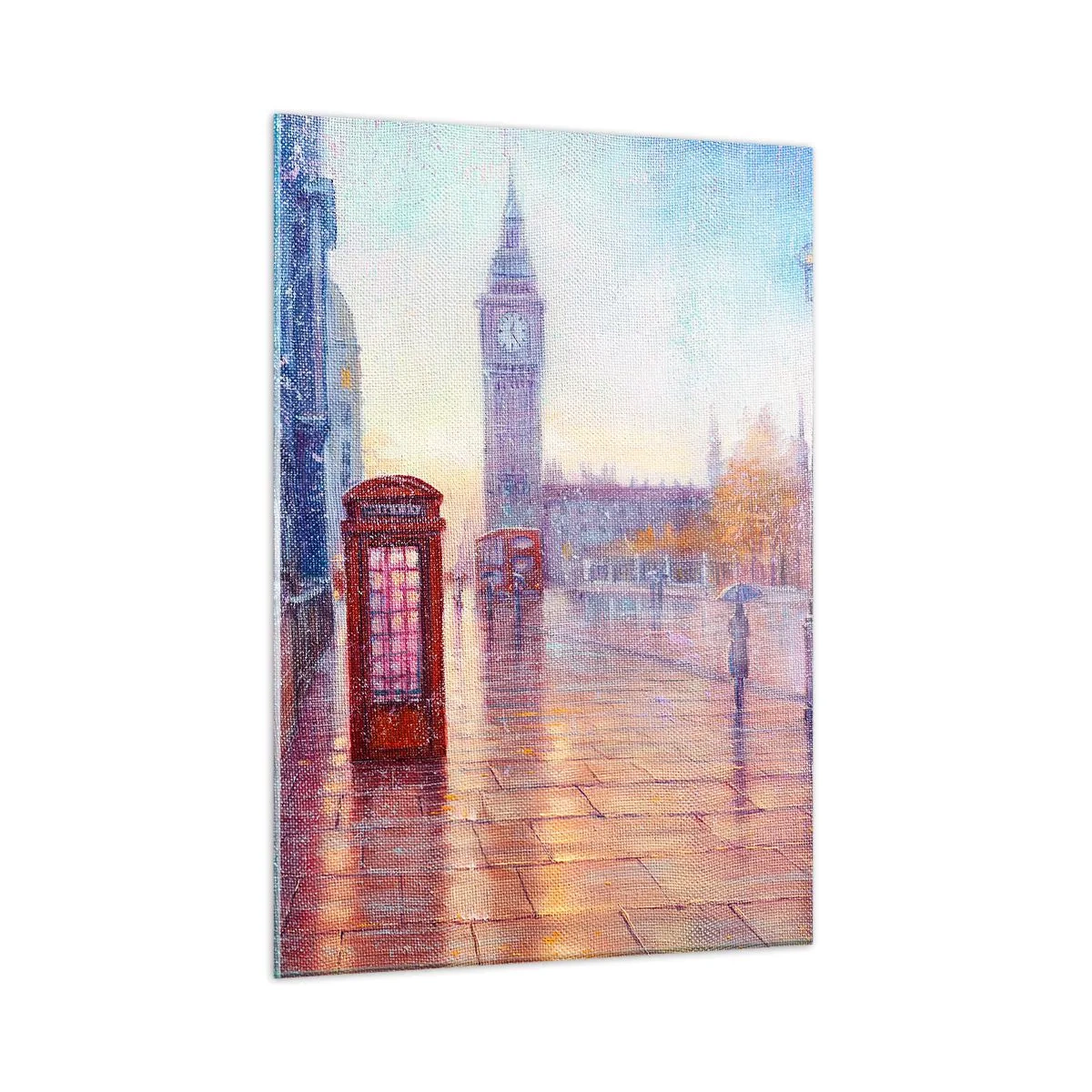 Schilderen op glas - Herfstdag in Londen - 50x70 cm