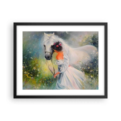 Poster in een zwarte lijst - Als uit een mooie droom - 50x40 cm