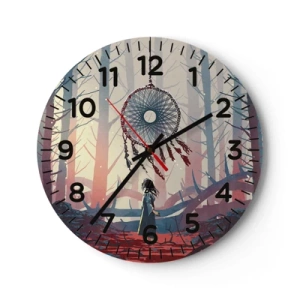 Wandklok - Klok - Een geheim ritueel van geluk - 30x30 cm
