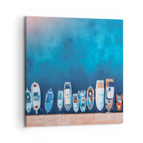 Schilderen op canvas - In één rij - 50x50 cm