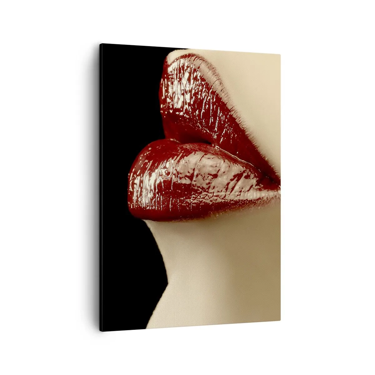 Schilderen op canvas - Sensualiteit en schittering van karmijn - 50x70 cm
