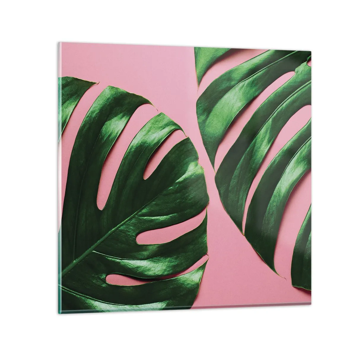 Schilderen op glas - Groene rendez-vous - 30x30 cm