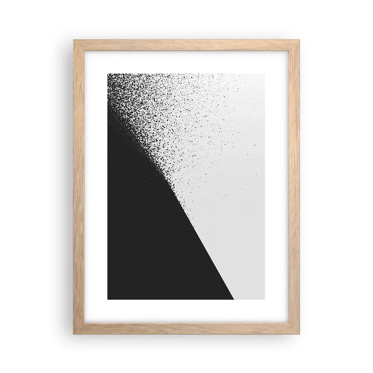 Een poster in een licht eiken lijst - Steeds sneller, meer en meer - 30x40 cm