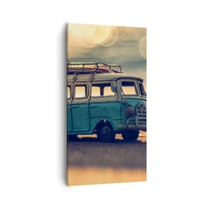 Schilderen op canvas - Het einde van idolen: geld en werk - 55x100 cm