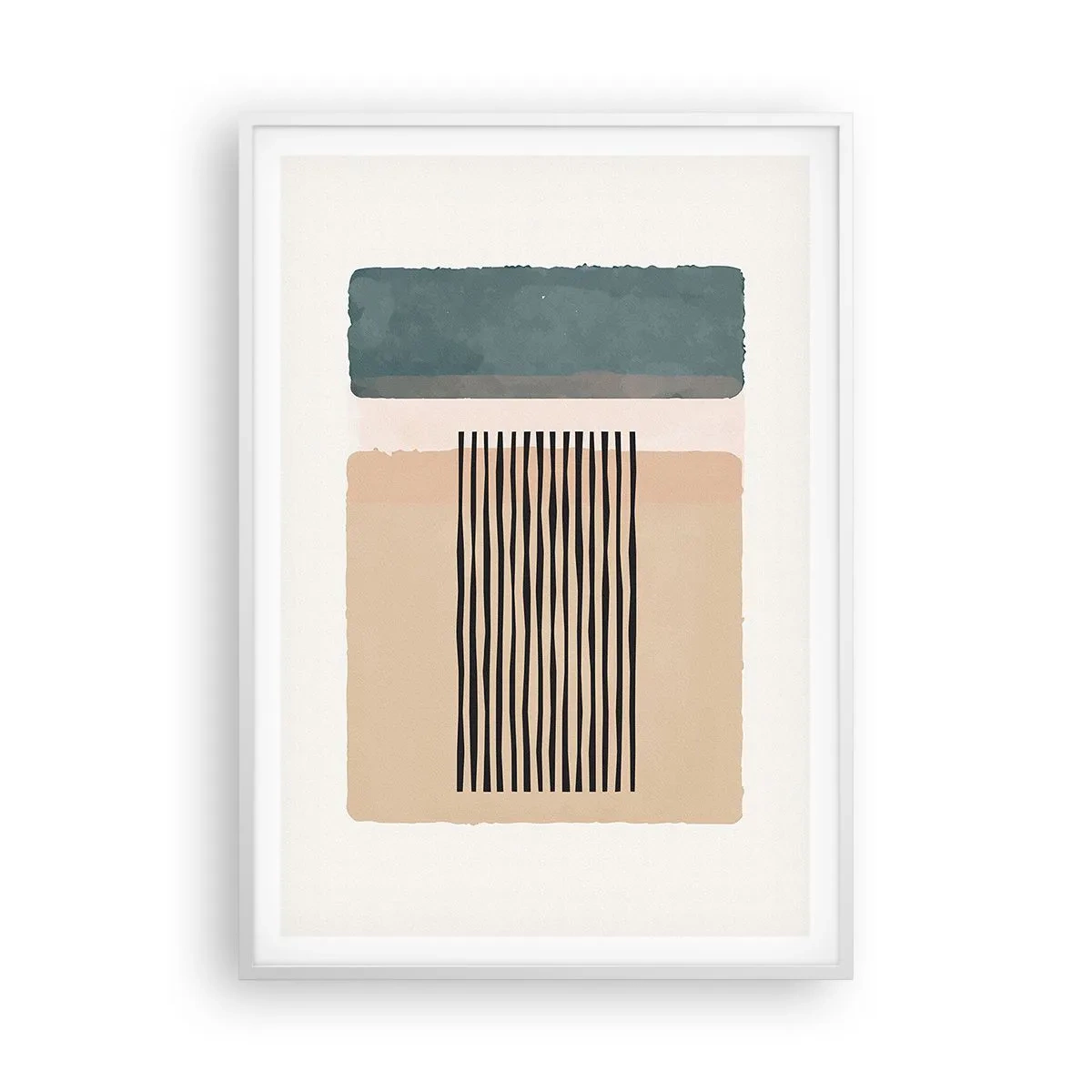 Poster in een witte lijst - Alles is oke - 70x100 cm