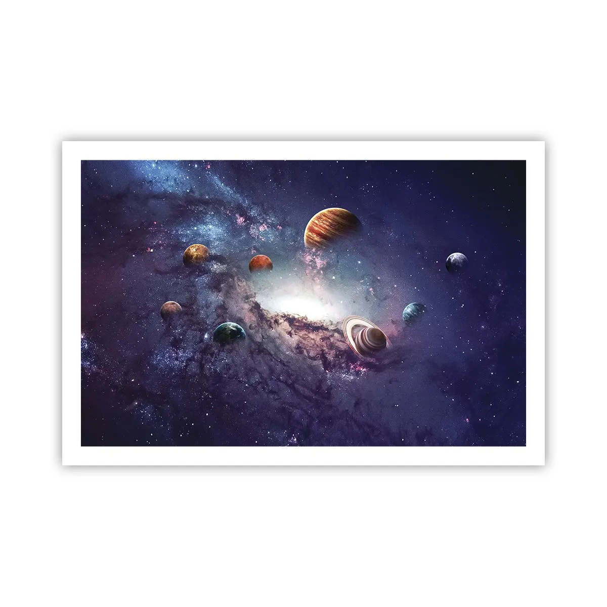 Poster - Zonne-dans systeem - 91x61 cm