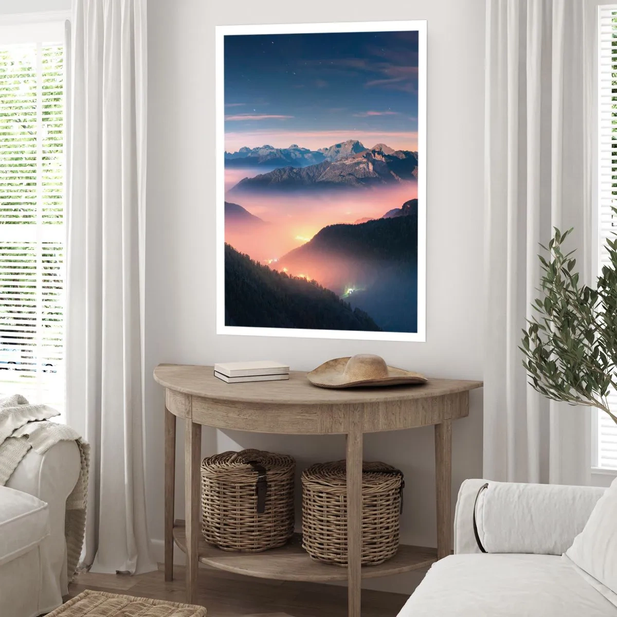 Poster - Licht in de dalen - 30x40 cm