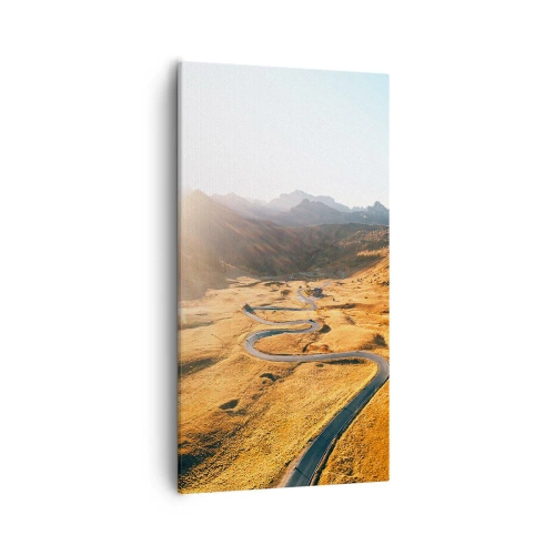 Schilderen op canvas - In een gouden vallei - 55x100 cm