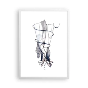 Poster in een witte lijst - Touch-studie - 50x70 cm