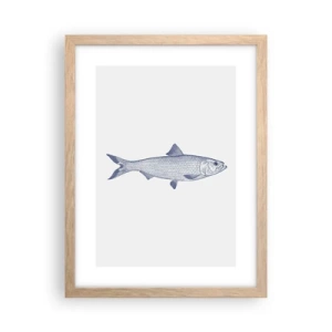 Een poster in een licht eiken lijst - Groeten uit de noordelijke zeeën - 30x40 cm