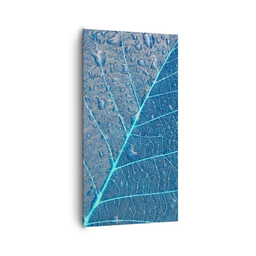 Schilderen op canvas - Leven in blauw - 65x120 cm