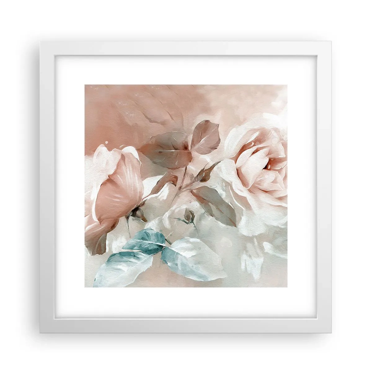 Poster in een witte lijst - De geest van de romantiek - 30x30 cm