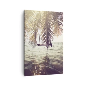 Schilderen op canvas - Je kunt naar believen in de wolken slingeren - 80x120 cm