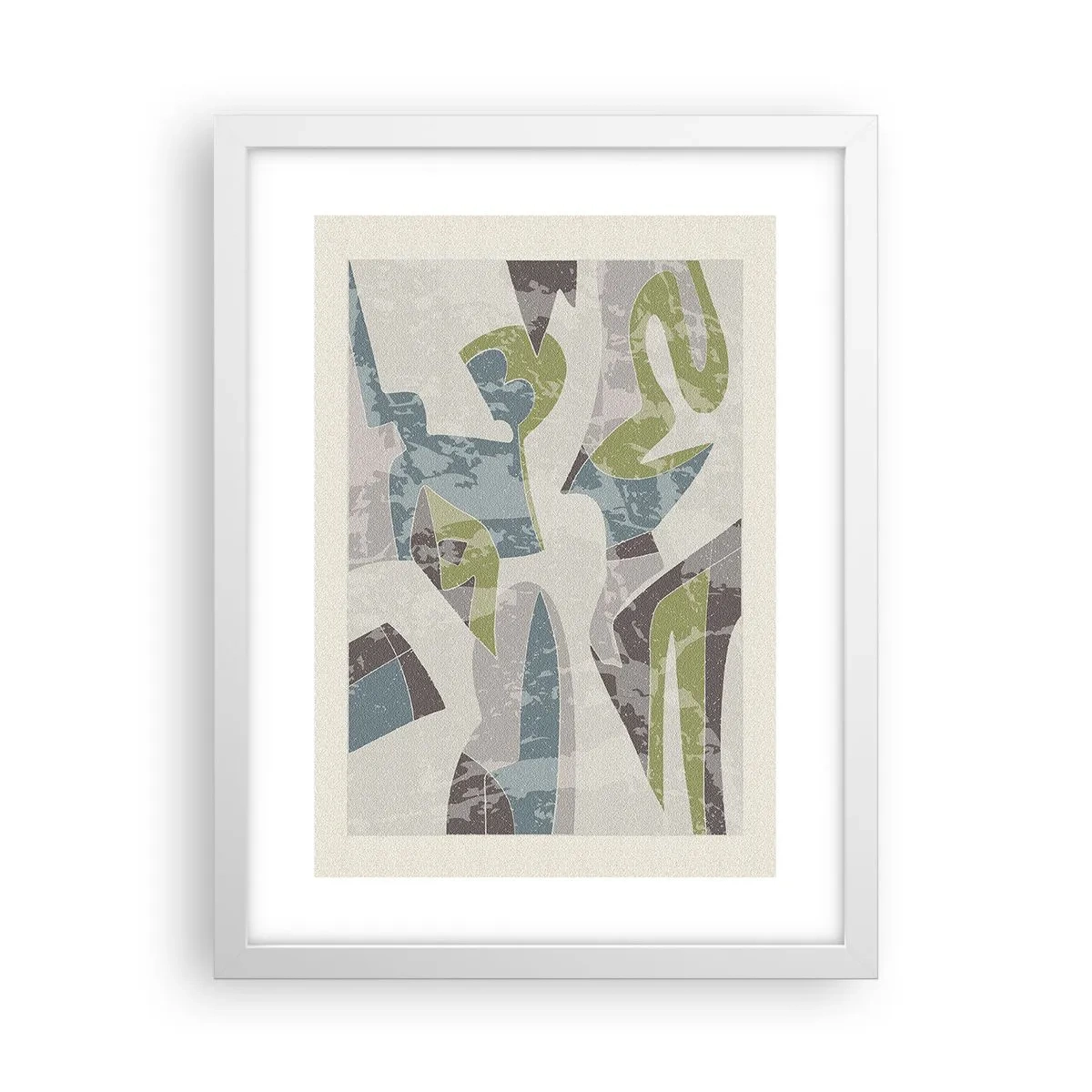 Poster in een witte lijst - Compositie achter het glas - 30x40 cm