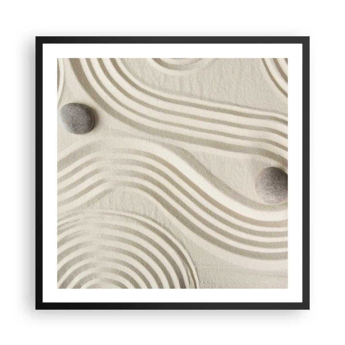 Poster in een zwarte lijst - Een vleugje warmte - 60x60 cm