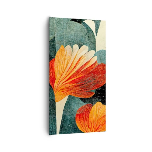 Schilderen op canvas - De hitte van de tropen en de koelte van het groen - 65x120 cm