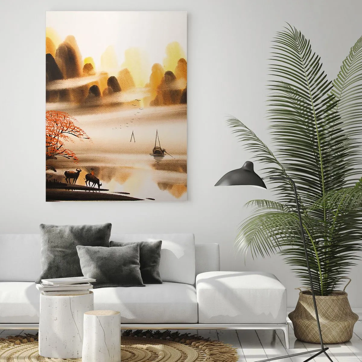 Schilderen op glas - Verder dan het Verre Oosten - 50x70 cm
