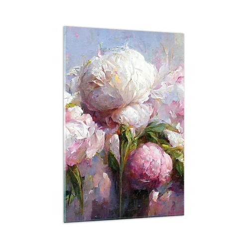 Schilderen op glas - Een boeket vol leven - 80x120 cm
