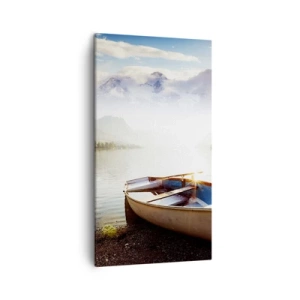 Schilderen op canvas - Bij het grote en heldere water - 45x80 cm