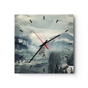 Wandklok - Klok - In magische wateren - 30x30 cm