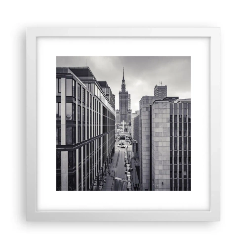Poster in een witte lijst - Warschau vallei - 30x30 cm