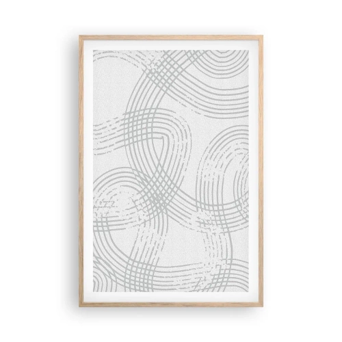 Een poster in een licht eiken lijst - Er is geen rechte weg - 61x91 cm