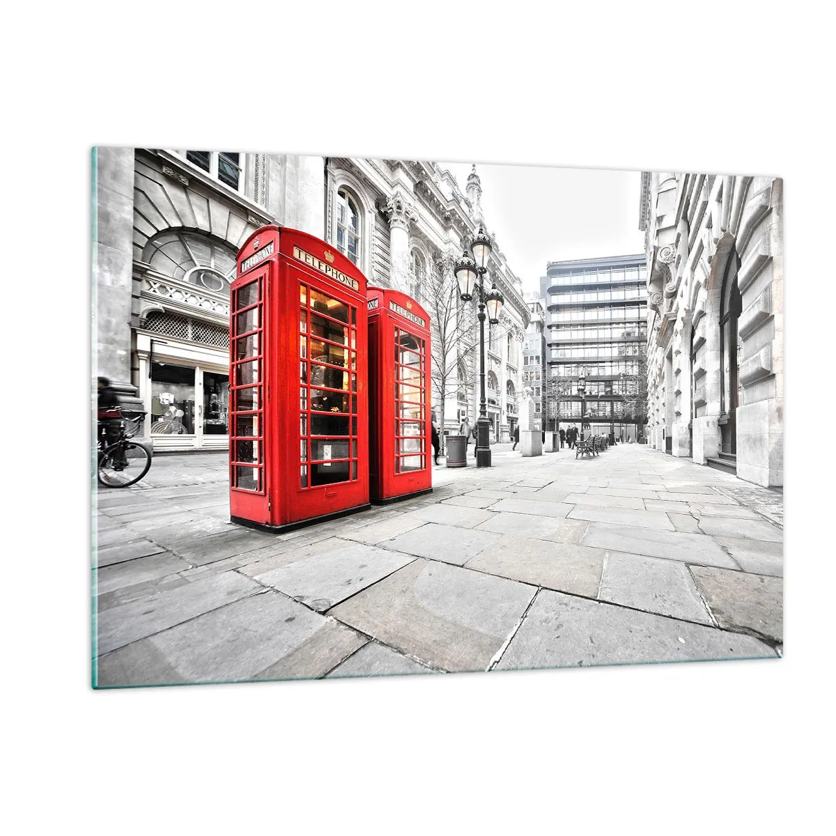 Schilderen op glas - Welkom in Londen - 120x80 cm