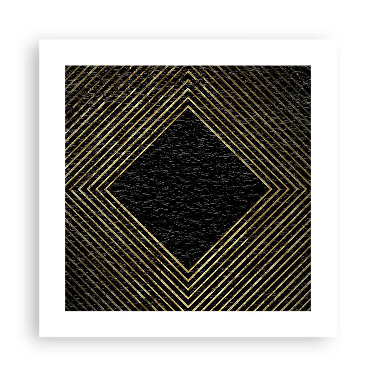 Poster - Geometrie in glamoureuze stijl - 40x40 cm