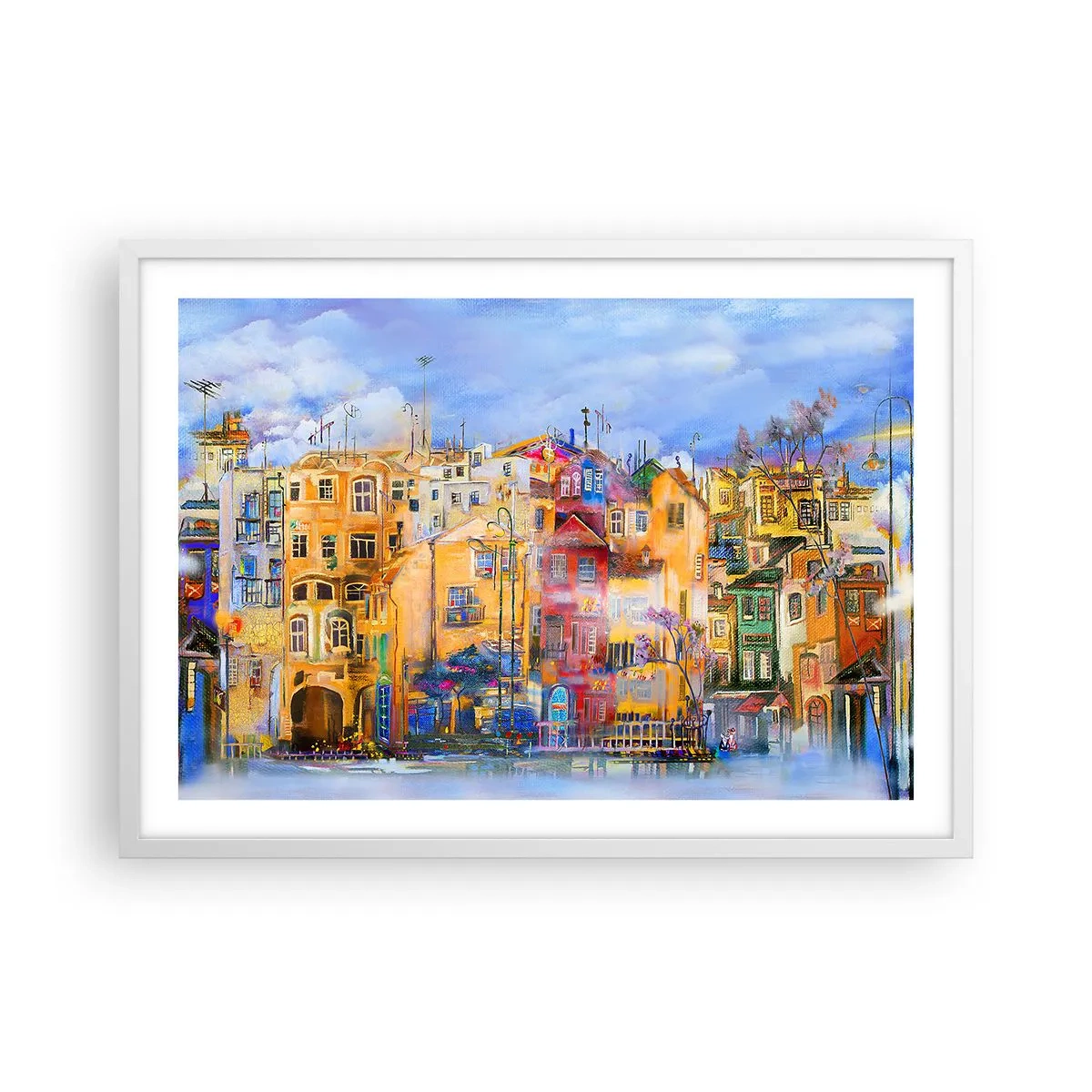 Poster in een witte lijst - Wij zijn samen - 70x50 cm