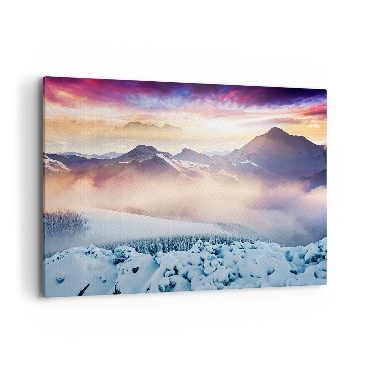 Schilderen op canvas - De kracht en puurheid van de natuur - 120x80 cm