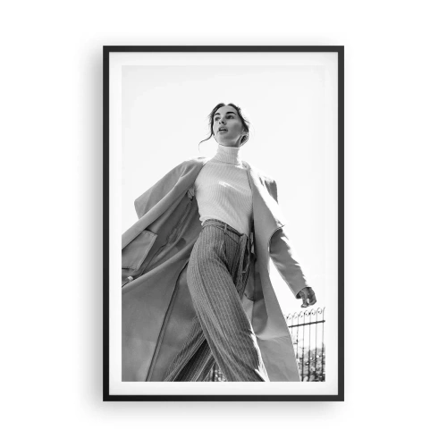 Poster in een zwarte lijst - Ga je mee? - 61x91 cm