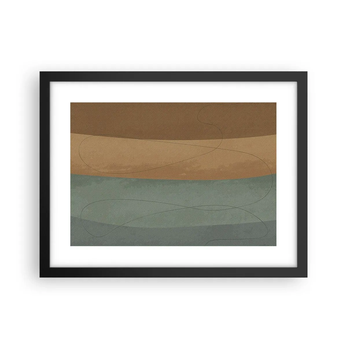 Poster in een zwarte lijst - Horizontale compositie - 40x30 cm