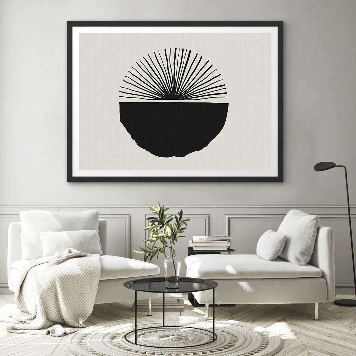 Poster in een zwarte lijst - Een scala aan mogelijkheden - 70x50 cm